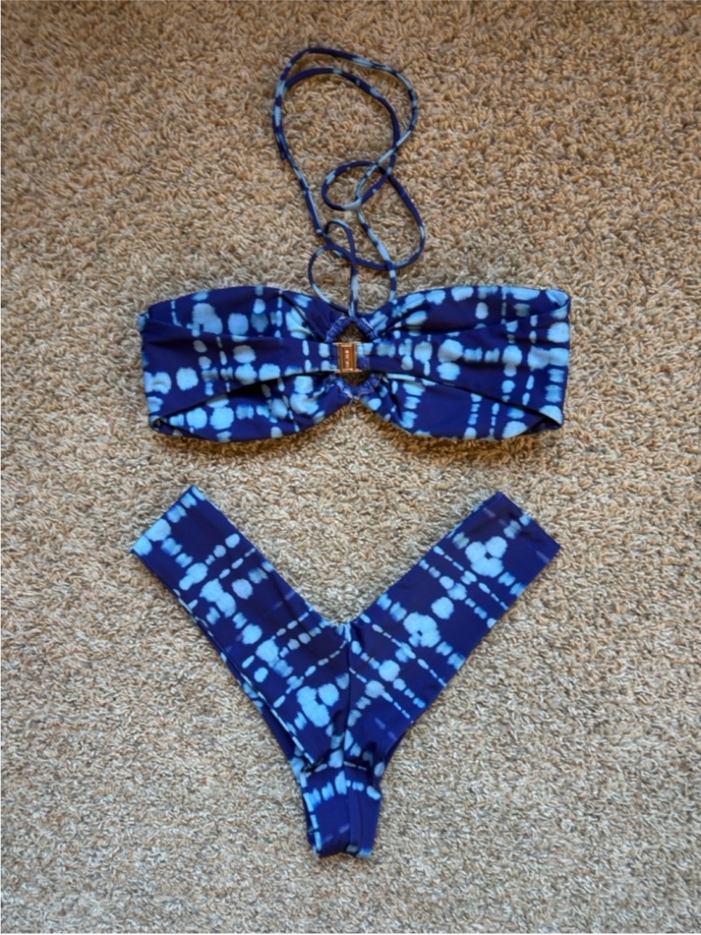 Skatie Jean Top (Medium) and Mandi Bottoms (Large) Bikini Set - Picture 2 of 4